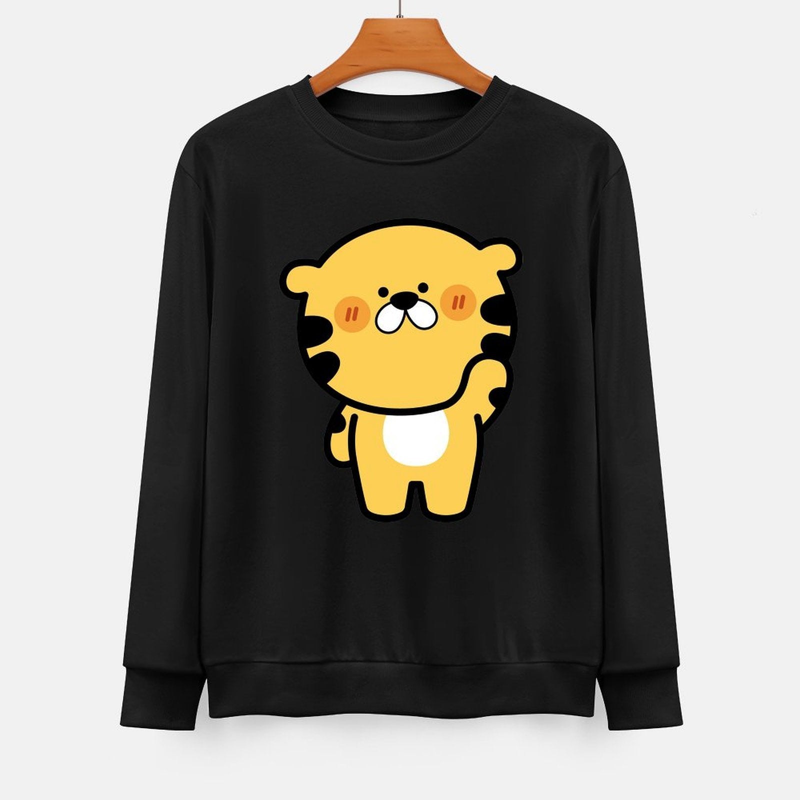 Front Patterned Long Sleeve TopSolid Minimalist